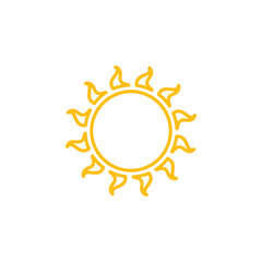 Sun icon. summer symbol vector illustration