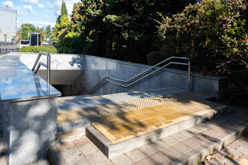 Staircase in underground passage