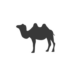 Camel silhouette icon vector illustration isolated white background