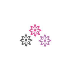 Obraz na płótnie Canvas flower icon logo creative design