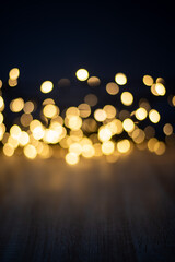 Bokeh couleur or 