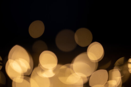 Bokeh couleur or 
