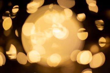 Bokeh couleur or 