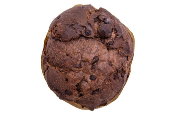 panettone or traditional christmas sweet bread isolated