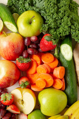 fruits and vegetables on the table
