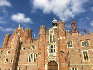 Fototapeta na wymiar Hampton Court palace in Richmond, England, United Kingdom