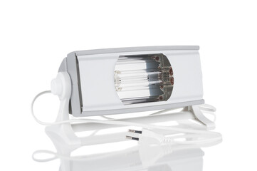 Ultraviolet irradiator close up on white  background