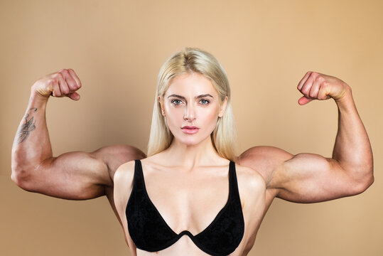 Woman Flexing Arms Images – Browse 10,399 Stock Photos, Vectors, and Video