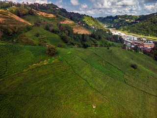 Turkey aerial drone high point view