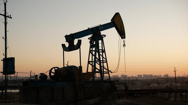 oil gas gasoline pump tower plant industry for business silhouette