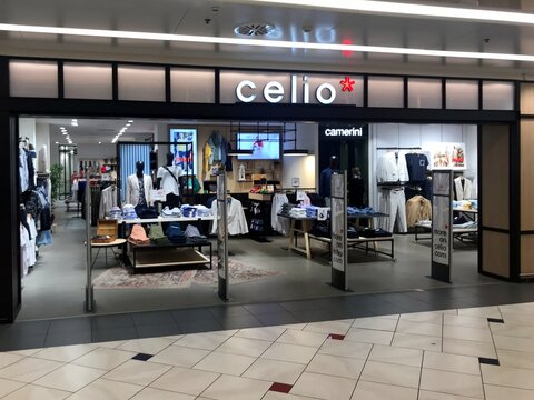 Verona, Italy - April 27, 2019: Celio store entrance of store at a shopping center in Verona.
