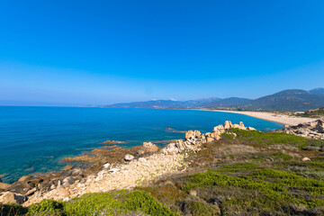 Golf de la Revellata, viewpoint La Revellata in the Balagne region, Corsica France