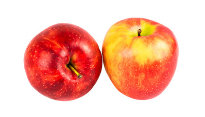Fototapeta na wymiar Two apples isolated on a white background.