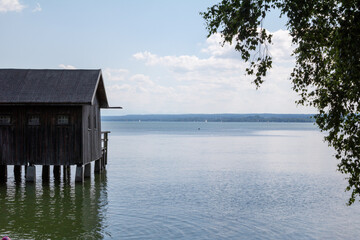 The Ammersee in Bavaria, Germany