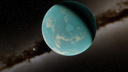 Planet with numerous prominent ring system © ANDREI