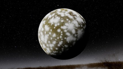 Planet with numerous prominent ring system © ANDREI