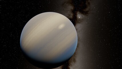 Planet with numerous prominent ring system © ANDREI