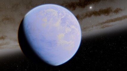 Planet with numerous prominent ring system © ANDREI