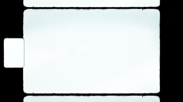 Authentic 4K Super 8 Film Frame With Sprocket Hole for Retro Vintage Digital Video Effects.