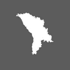 map of Moldova. Vector illustration