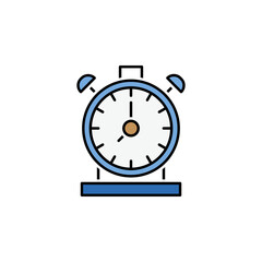 time management line colored icon. Teamwork at the idea. Signs and symbols can be used for web, logo, mobile app, UI, UX