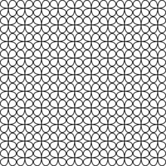 Black-white seamless pattern on a white background. Vector illustration.
