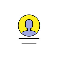 business seo, user line colored icon. Teamwork at the idea. Signs and symbols can be used for web, logo, mobile app, UI, UX