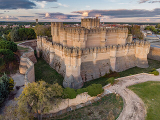 Coca castle, XV century, Gothic-Mudejar, Coca, Segovia province, Spain
