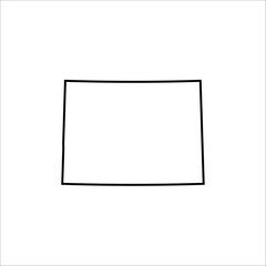 Fototapeta premium map of Colorado. Vector illustration