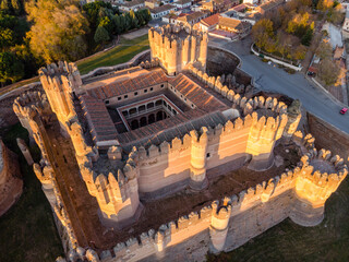 Coca castle, XV century, Gothic-Mudejar, Coca, Segovia province, Spain