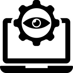 
Solid design of market monitoring icon.
