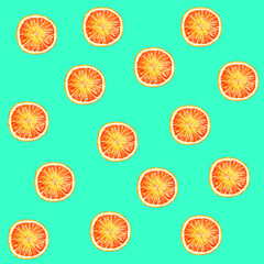 background with oranges