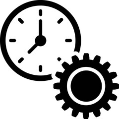 
Webpage setting icon in glyph design.
