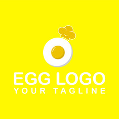 chef egg logo concept vector design