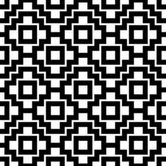 Inca crosses seamless pattern. Ethnic ornament. Folk background. Geometric wallpaper. Grid image. Tribal motif. Ancient mosaic. Digital paper, web design, textile print, abstract. Vector artwork.