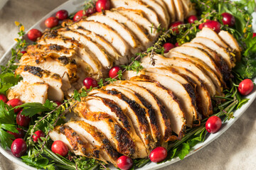 Homemade Thanksgiving Turkey Platter Dinner