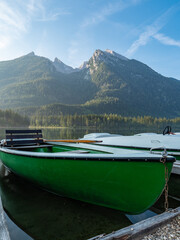 Lake Hintersee in Bavaria, Germany
