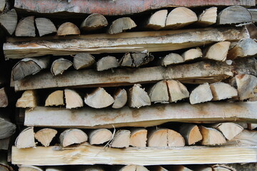 Holzstapel als Hintergrund