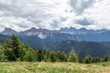 Obraz premium Landscape panorama of Seiser Alm in South Tyrol, Italy