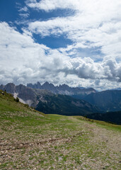 Fototapeta premium Landscape panorama of Seiser Alm in South Tyrol, Italy