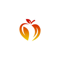 Obraz premium logo apple icon templet vector
