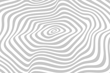 Fototapeta na wymiar Simple wavy background. Vector abstract illustration with optical illusion, op art.