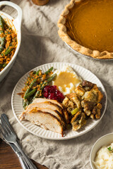 Homemade Thanksgiving Turkey Plate