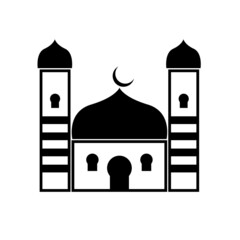 vector icon of a mosque