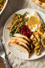 Homemade Thanksgiving Turkey Plate