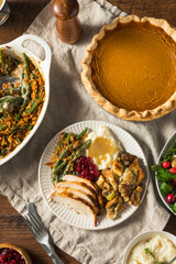 Homemade Thanksgiving Turkey Plate