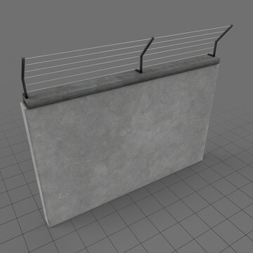 Concrete fence