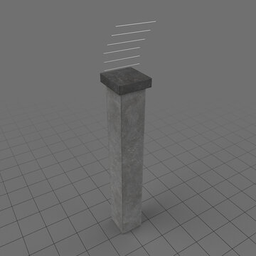 Concrete fence element 1