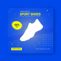 Sport Shoes Facebook and Instagram post template | Social media post