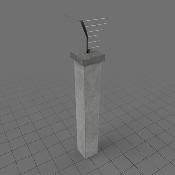 Concrete fence element 2